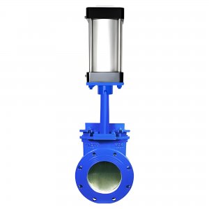 氣動刀閘閥PZ673Y-16C，DN250（介質灰渣混合