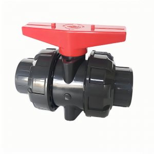 帶平臺的UPVC承插球閥，可加裝電氣動執行